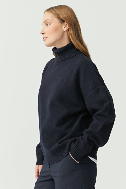 PAULMARK Γυναικείο πλεκτό πουλόβερ με ζιβάγκο Oversize