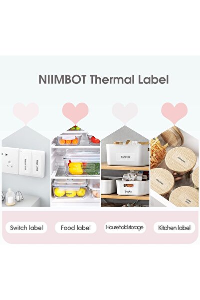 NiiMbot D101 Self-Adhesive Barcode Labels 25x60mm, 110 Labels, Transparent
