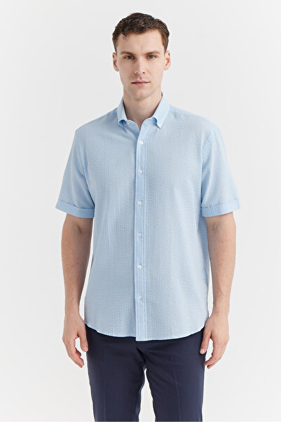 PAULMARK Ανδρικό κοντομάνικο πουκάμισο