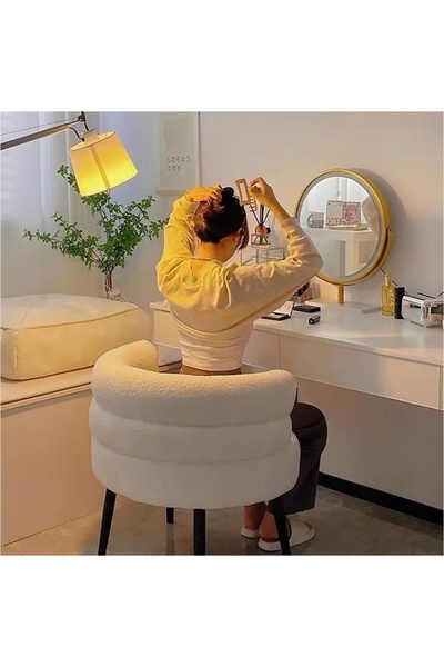 HXDream Elegant Design Boucle Chair, Bedroom, Boucle Chair for Living Room and Office