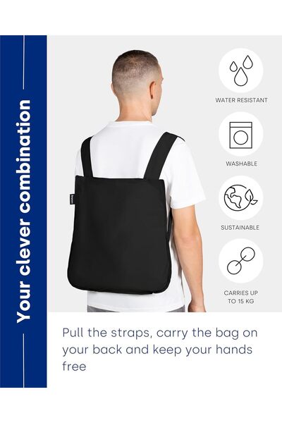 Notabag – 2-in-1 Waterproof Foldable Backpack & Tote (Lightweight Convertible Rucksack/Shoulder Ba