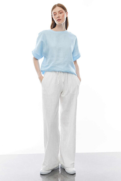 PAULMARK Pantaloni cu buzunar cu talie elastică