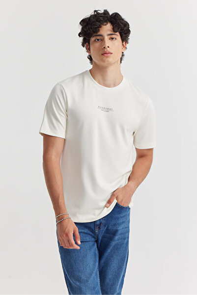 PAULMARK Men's Text Printed T-Shirt