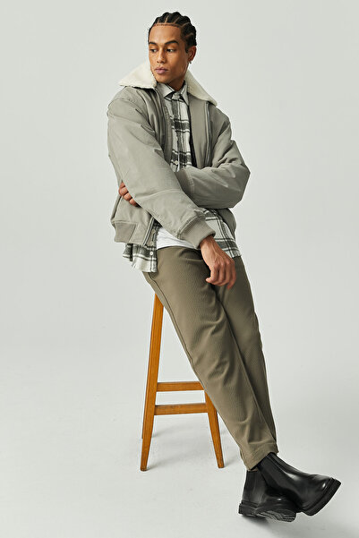 PAULMARK معطف فرو للرجال