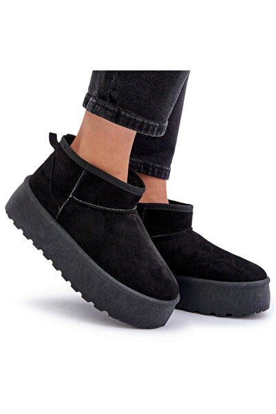 BOTO Women's Snow Boots On Platform Black Ninala 39