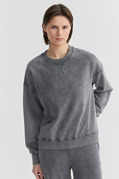 PAULMARK Top pentru femei guler rotund