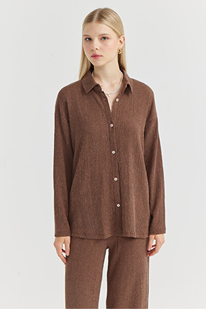 PAULMARK Γυναικείο πουκάμισο με υφή