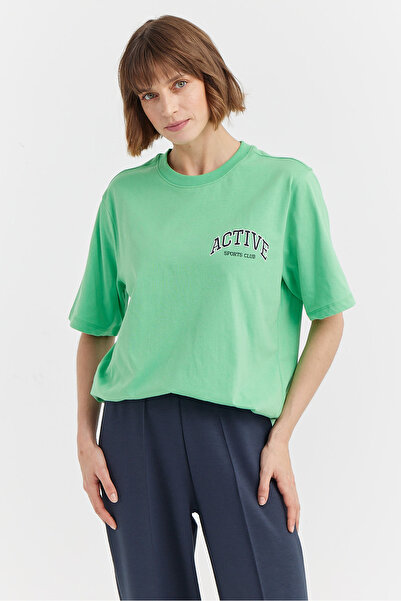 PAULMARK Women's Text Printed T-shirt