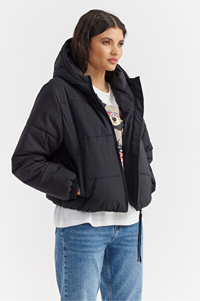 PAULMARK Women's Hooded Short Coat