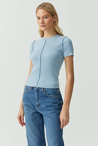 PAULMARK Women's Reverse Stitch T-Shirt