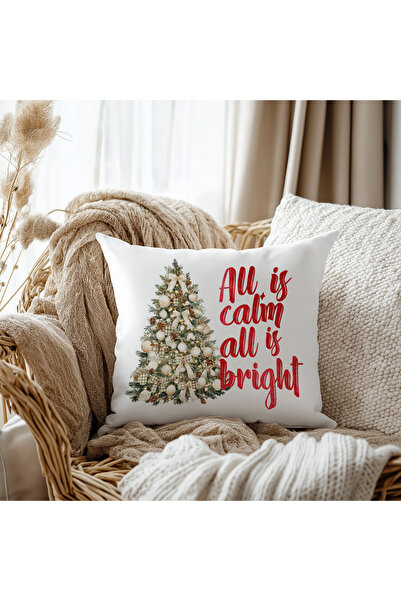 Evmila Husă de pernă din catifea cu model de pin 43x43 cm, două fețe, cu impr...