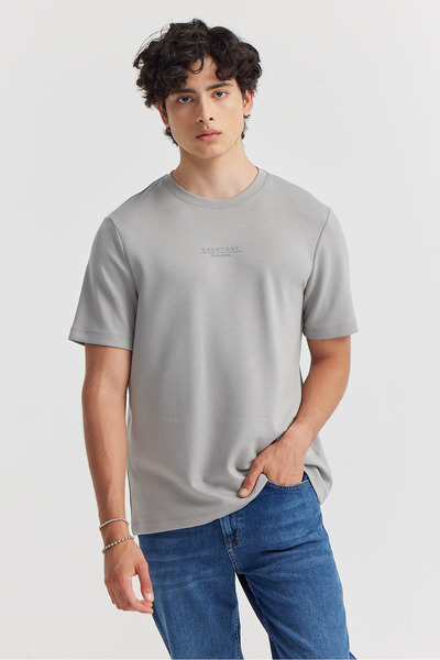 PAULMARK Ανδρικό μπλουζάκι με κείμενο με τύπωμα