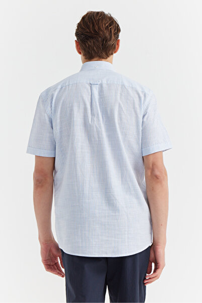 PAULMARK Ανδρικό κοντομάνικο πουκάμισο κανονικού σχήματος