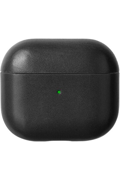 Native Union جراب جلدي لسماعات AirPods (الجيل الثالث) - جلد إيطالي مصنوع يدويًا (أسود)