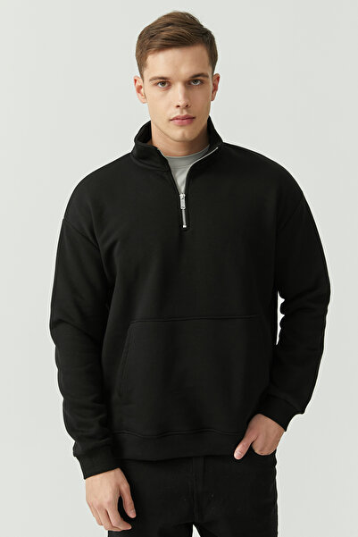 PAULMARK Top de sport cu jumătate de fermoar la guler