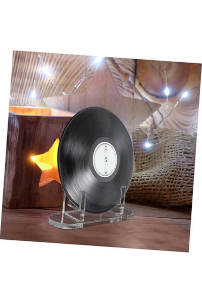 Slasa Vinyl Record Display Stand Acrylic Holder for Albums 10x7.2x3.5 cm
