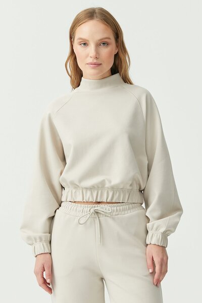 PAULMARK Γυναικείο μπλουζάκι με ελαστικό άκρο φούστας