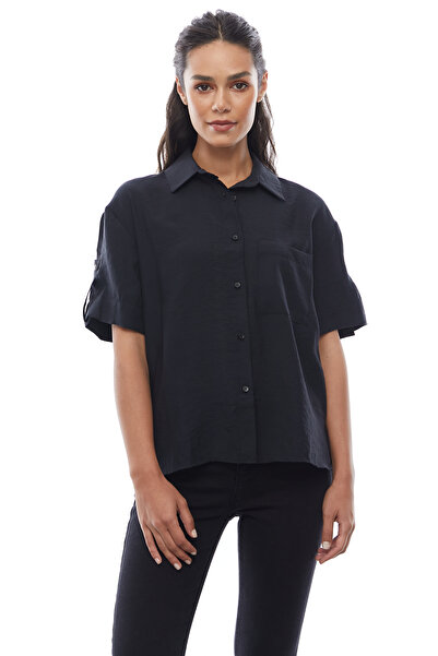 PAULMARK Women's Short Sleeve Pocket Shirt
