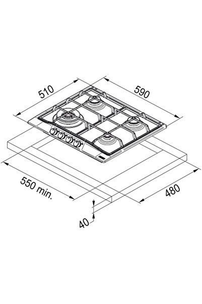 Franke Classıc Line Nero Ankastre Set (FCO 70 ONYX NERO Davlumbaz-FCH 604 3G TC C NERO Ocak-FCO 86 H