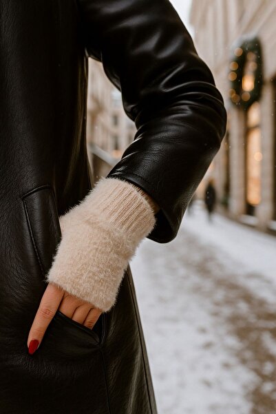 Axesoire 16027-1 Peluş Vizon Eldiven