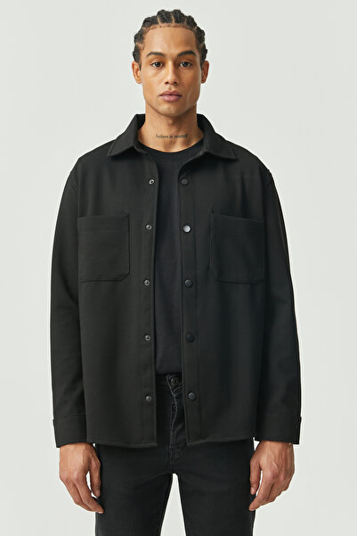 PAULMARK Cămașă pentru bărbați cu buzunare și închidere cu apăsare