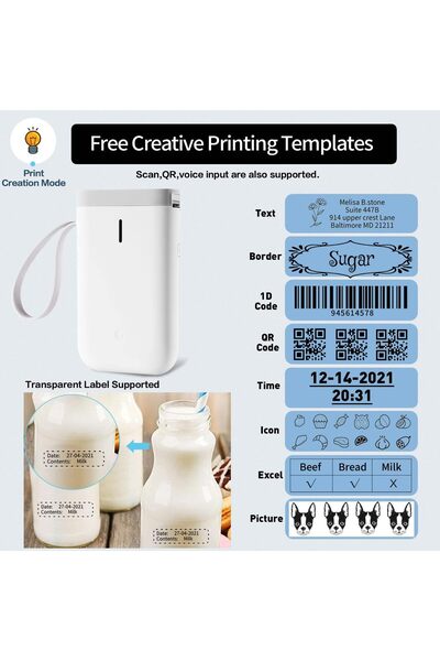 Generic Nimbot 210 Transparent Label Tape for D11/D110/D101 - Waterproof Printable Labels