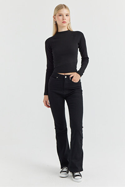 PAULMARK Γυναικείο τζιν παντελόνι ψηλόμεσο