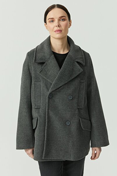 PAULMARK Жіночий короткий кашеміровий пальто