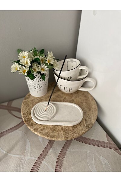 candleistanbul 2 Li set çubuk tütsülük tabak ve spiral tütsülük 1 hediye tütsü