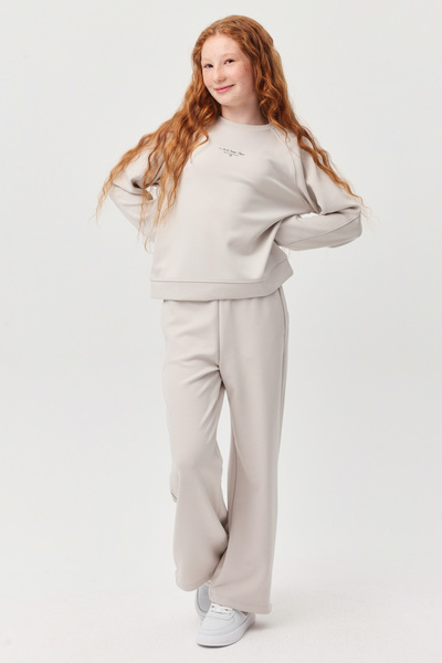 PAULMARK Girl's Sweat Bottoms with Leg Detail