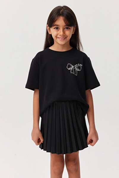 PAULMARK Μπλουζάκι με στάμπα για κορίτσια με λεπτομέρεια υφής