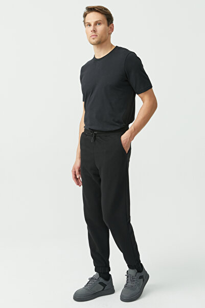 PAULMARK Tie-Waist Sweat Bottoms