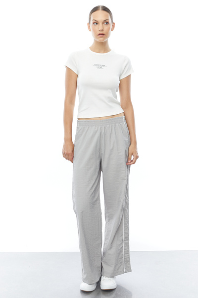 PAULMARK Παντελόνι από ύφασμα αλεξίπτωτου διπλής λωρίδας