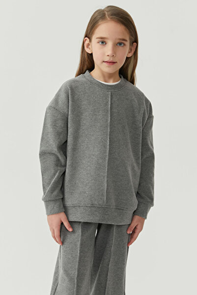 PAULMARK Κοριτσίστικο μπλουζάκι με λεπτομέρεια ραφής στο λαιμό