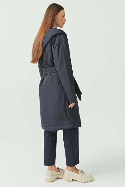 PAULMARK Γυναικείο παλτό με κουκούλα