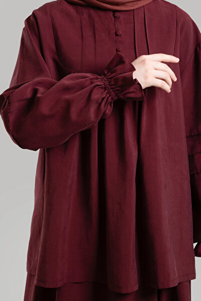 Lemaye Ribbed Tenselsoft Tunic - Burgundy