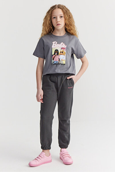 PAULMARK Pantaloni de sport pentru fete cu talie și picioare elastice