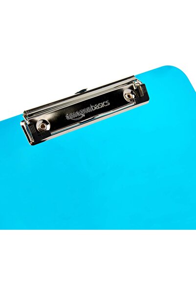 Amazon basics Plastic Clipboards, Assorted Colors, Pack of 6