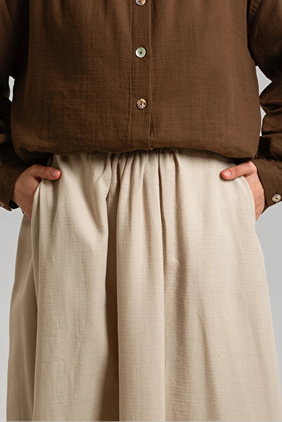 Lemaye Плисирана муслинова пола - камък