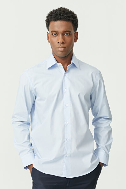 PAULMARK Κανονικό μονόχρωμο πουκάμισο