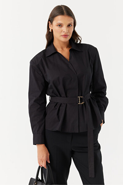 PAULMARK Cămașă cu curea pentru femei