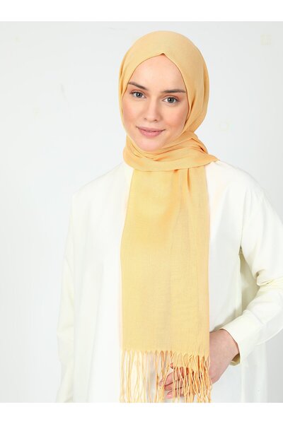 Mervin Şal Pashmina Shawl - Honey Foam -