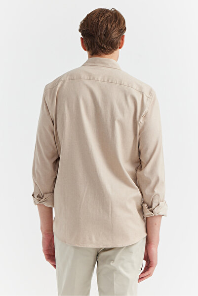 PAULMARK Ανδρικό πουκάμισο από γαμπαρντίνα κανονικού τύπου