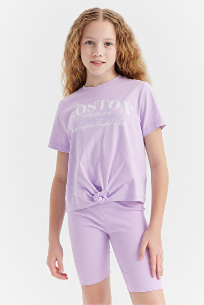 PAULMARK Detaliu de legare pentru fete tricou