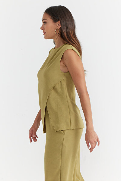 PAULMARK Women's Slit Blouse