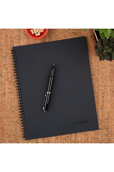 Cambridge Single-Subject Ruled Notebook, 9 x 11 in, 240 Pages, Black, Model 6062
