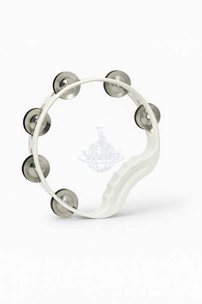 YANKI ZT-10WH Σετ Τέφες με Κουδούνια 5 τεμαχίων Λευκό Χρώμα Μεταλλικό Κουδούνι Όργανο Ρυθμού (Χένα Τέφι)