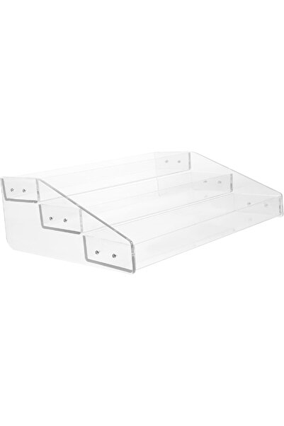 Slasa Display Stand for Doll Figures Clear Organizer Rack for Toys Cosmetics 30x24x10 cm