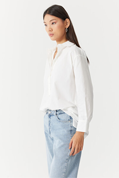 PAULMARK Γυναικείο πουκάμισο με μισό πάτο