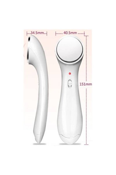 HALAMODO Ultrasonic Vibration Ion Face Lift Massager White